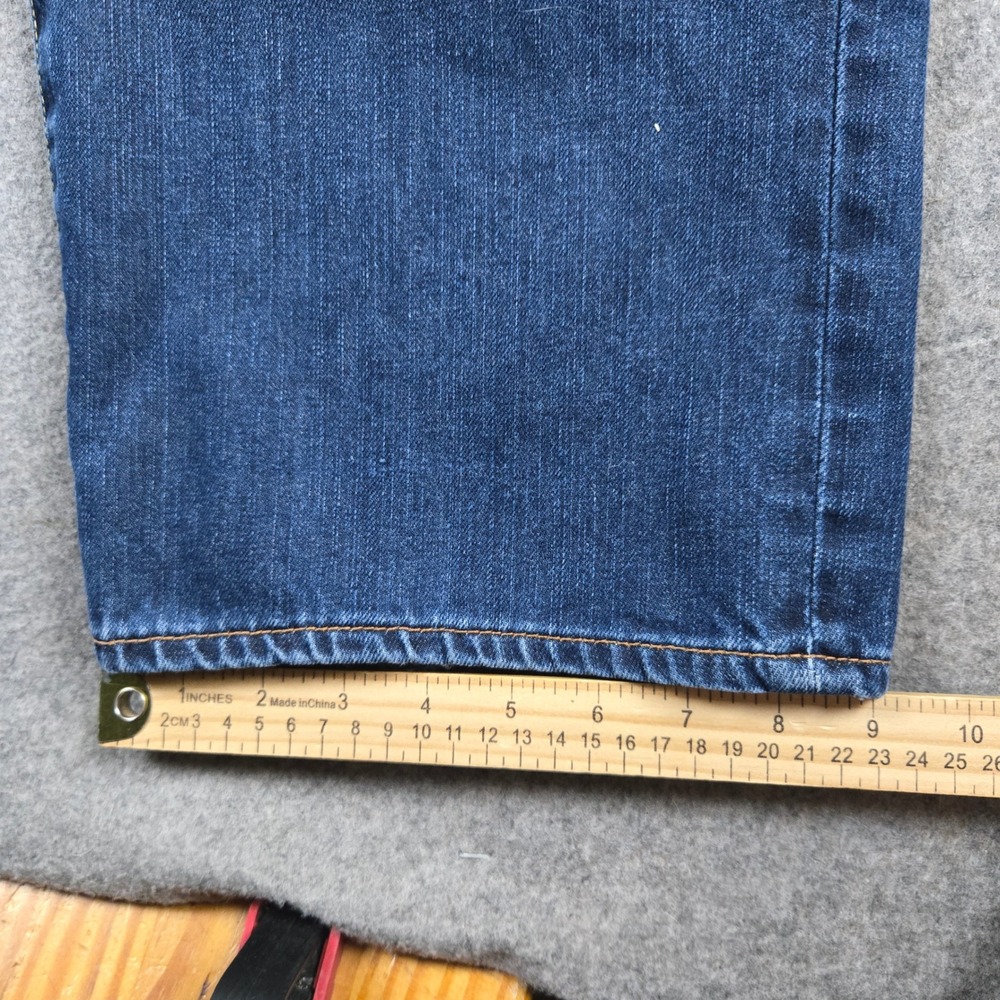 Lucky Brand 361 Vintage Straight Mens 42x32 Blue Denim Jeans Classic Workwear - Picture 12 of 13